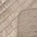 Narzuta welwetowa 200x220 LUIZ 6 beżowa pikowana ze złotym przecieranym wzorem efekt 3D Design 91 - 3