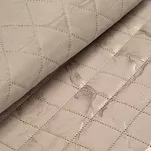 Narzuta welwetowa 200x220 LUIZ 6 beżowa pikowana ze złotym przecieranym wzorem efekt 3D Design 91 - 2