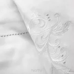 Pościel z makosatyny 160x200 REINA 44 biała subtelny biały haft Reina Line - 3