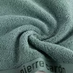 Ręcznik 30x50 EVI Pierre Cardin ciemna mięta zdobiony bordiurą w kolorze ręcznika z logo marki - 3