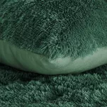 Pościel z mikrowłókna 220x200 TIFFANY ciemna zieleń o strukturze futra z kolekcji Design 91 - 7