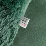 Pościel z mikrowłókna 220x200 TIFFANY ciemna zieleń o strukturze futra z kolekcji Design 91 - 8