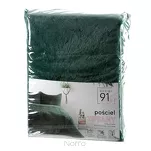 Pościel z mikrowłókna 220x200 TIFFANY ciemna zieleń o strukturze futra z kolekcji Design 91 - 2
