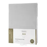 Prześcieradło z satyny bawełnianej z gumką NOVA 3 srebrne 220x200 - 5