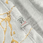 Koc 150x200 GLAMO stalowy ze złotym wzorem marmurkowym z kolekcji Design 91  - 6