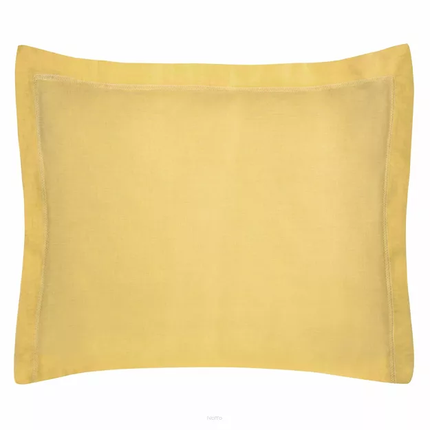 Poszewka bawełniana NOVAC musztardowa 70x90 z 5 cm zakładką