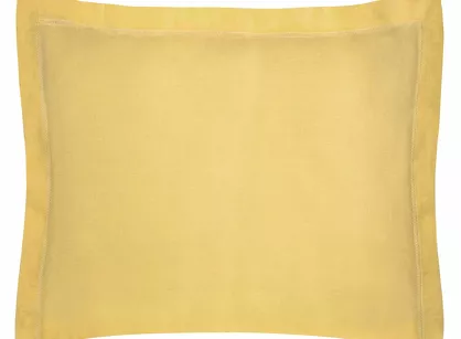 Poszewka bawełniana NOVAC musztardowa 70x90 z 5 cm zakładką