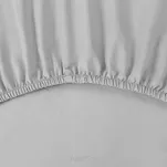 Prześcieradło z bawełny renforce z gumką 100x200 jasny szary BASIC - 3