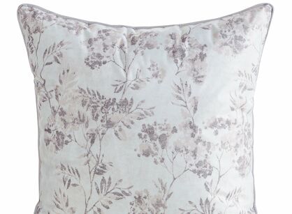 Poszewka na taras 45x45 GARDEN 21 kremowa wodoodporna z motywem roślinnym