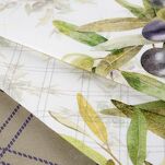 Komplet ścierek kuchennych 3x50x75 OLIVE oliwkowe w różne wzory z bawełny - 3