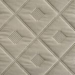 Narzuta 220x240 ALARA 6 ciemny beż pikowana z mikrofibry wzór wyrazistych rombów - 2