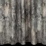 Zasłona na taśmie 140x270 ESTER welwetowa srebrna z przecieranym wzorem - 6