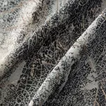 Zasłona na taśmie 140x270 ESTER welwetowa srebrna z przecieranym wzorem - 3