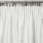 Zasłona na taśmie 140x270 ESTER welwetowa srebrna z przecieranym wzorem - 7