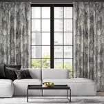 Zasłona na taśmie 140x270 ESTER welwetowa srebrna z przecieranym wzorem - 10