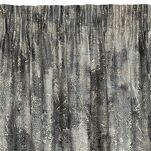 Zasłona na taśmie 140x270 ESTER welwetowa srebrna z przecieranym wzorem - 4