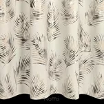 Zasłona na przelotkach 140x250 GLORIA 2 welwetowa kremowa z szampańskim nadrukiem liści - 6