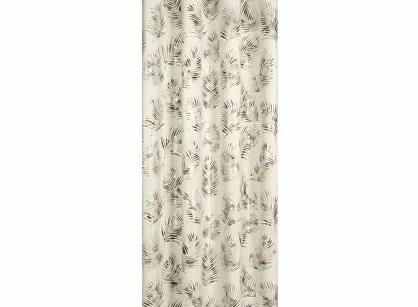 Zasłona gotowa na przelotkach 140x250 GLORIA 2 welwetowa kremowa z szampańskim nadrukiem liści