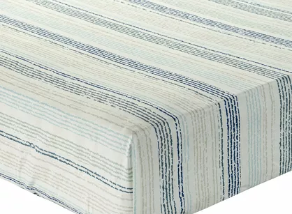Prześcieradło z bawełny renforce z gumką PRINT 3 w pasy 220x200 z kolekcji Classic