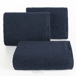 Ręcznik 30x50 EVI Pierre Cardin granatowy zdobiony bordiurą w kolorze ręcznika z logo marki 430 g/m2 - 4