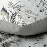 Pościel satynowa 160x200 SPRING 62 srebrna z wzorem kwiatowym z kolekcji Classic - 2