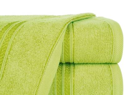 Ręcznik bawełniany 50x90 LORI jasna zieleń z delikatną bordiurą z błyszczącą nicią 