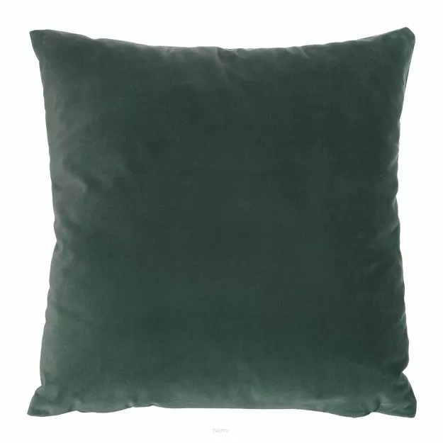 Poszewka welwetowa 45x45 KRISTI jednokolorowa ciemna mięta