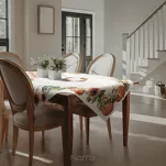 Bieżnik gobelinowy 40x100 1220 naturalny z nadrukiem pomarańczowych dyni i słoneczników - 8