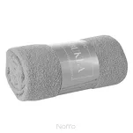 Koc 200x220 BUKLA srebrny jednokolorowy wzór baranka - 3