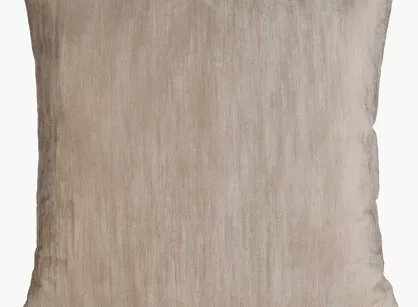 Poszewka welwetowa 45x45 ESTEL ciemny beż z szampańskim nakrapianym wzorem