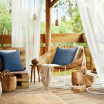 Poszewka na taras 45x45 GARDEN 3 granatowa wodoodporna - 2