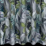 Zasłona na taras 155x200 GARDEN 20 zielona na szelkach zapinanymi na rzepy wodoodporna z motywem botanicznym - 5