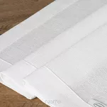 Obrus 140x180 STELLA 2 biały zdobiony kantą z wplecioną nicią srebrną - 3