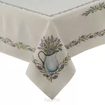 Obrus gobelinowy 140x180 1222 naturalny z wzorem lawendy - 2