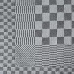 Komplet ścierek kuchennych 2x50x70 MAURO stalowe w kratkę z bawełny - 4