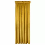Zasłona gotowa na taśmie 140x270 MELANIE welwetowa musztardowa o aksamitnej strukturze - 7
