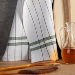 Ścierka kuchenna 50x70 CHECK zielona w kratkę z bawełny - 4