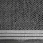 Ręcznik bawełniany 70x140 MADLEN stalowy zdobiony kontrastową elegancką bordiurą - 3