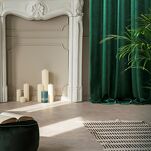 Zasłona na taśmie 140x270 VILLA welwetowa ciemna zieleń o aksamitnej strukturze - 10