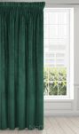 Zasłona na taśmie 140x270 VILLA welwetowa ciemna zieleń o aksamitnej strukturze - 2