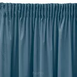 Zasłona gotowa na taśmie 140x270 SIBEL welwetowa Pierre Cardin niebieska jednokolorowa  - 7