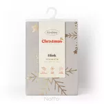 Nakładka świąteczna 85x85 10A welwetowa beżowa w śnieżynki - 5