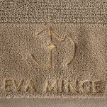 Ręcznik 70x140 GAJA Eva Minge beżowy z welwetową bordiurą sygnowaną logo projektantki - 2
