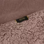 Koc jednokolorowy 170x210 TEDY mocha imitujący buklę - 2