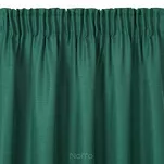 Zasłona gotowa na taśmie 140x270 STYLE zielona jednokolorowa o strukturze płótna - 6