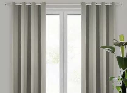 Zasłona na przelotkach 135x250 PARISA zaciemniająca cappuccino jednokolorowa Design 91