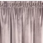 Zasłona gotowa na taśmie 140x300 SAMANTA welwetowa pudrowa o subtelnym połysku - 6