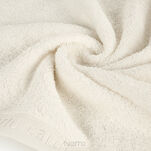 Ręcznik 30x50 EVI Pierre Cardin kremowy zdobiony bordiurą w kolorze ręcznika z logo marki 430 g/m2 - 3