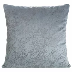 Poszewka welwetowa 40x40 RIVA stalowa z nadrukiem imitującym marmur