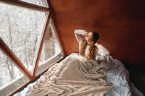 Koc 170x210 CARO beżowy puszysty typu flano z wytłaczanym wzorem Design 91 - 8